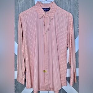 053. Polo Ralph Lauren Classic Fit Striped Poplin Shirt Striped 16-1/2 (32/33)